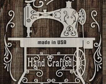 Sewing Room SVG, Sewing Machine SVG, Antique Sewing Machine, dfx, png, eps, vinyl, Silhouette, Cameo, Cricut, Sewing Sign, Cutting Machine