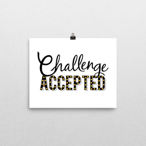 Items similar to how I met your mother poster, challenge accepted, how I met your mother, barney