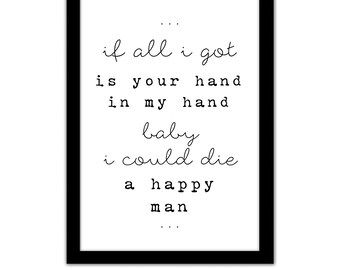 Thomas Rhett Lyrics Die a happy man lyrics Painted on wood