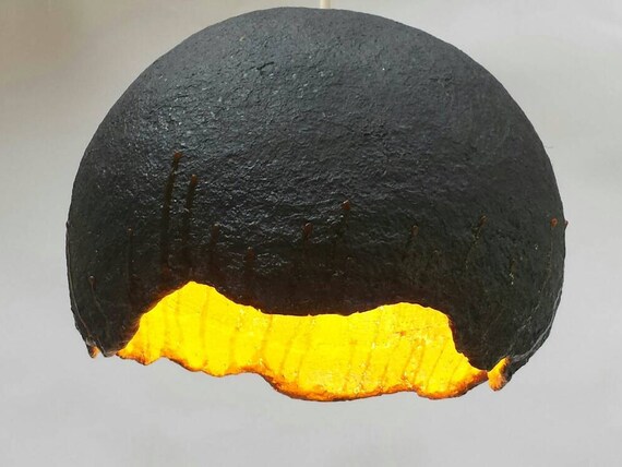 Paper mache lamp pendant Lampshade Papier mache pendant