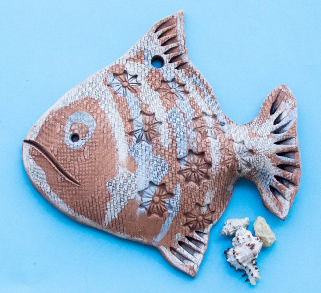 ceramic fish statue
