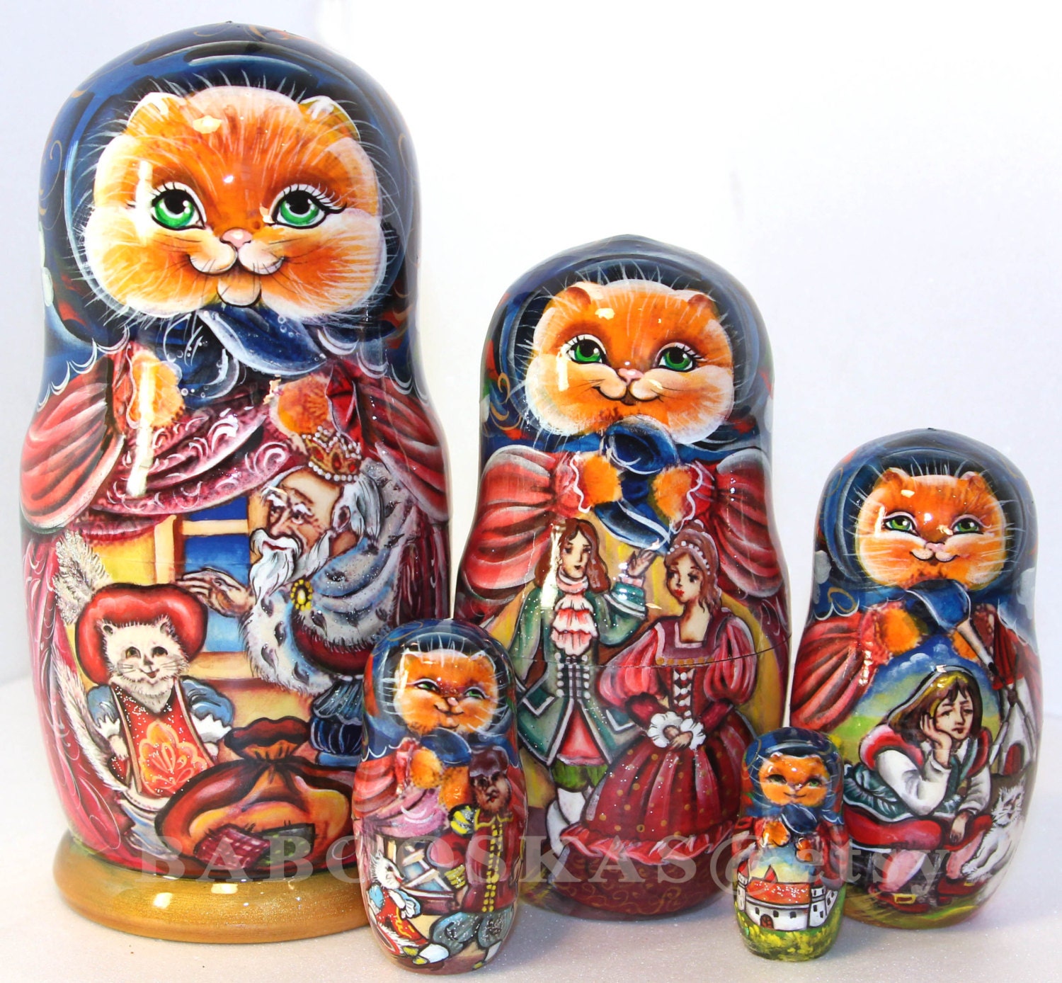 nesting cat dolls