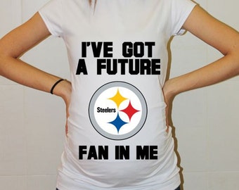 Pittsburgh Steelers Baby Pittsburgh Steelers Shirt Women Maternity Shirt Funny Football Pregnancy Pregnancy Shirts Pregnancy Clothing