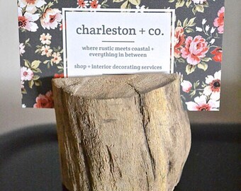 Driftwood Place Card Holder or Business card holder: picture holder/picture frame/postcard display/picture display/art display