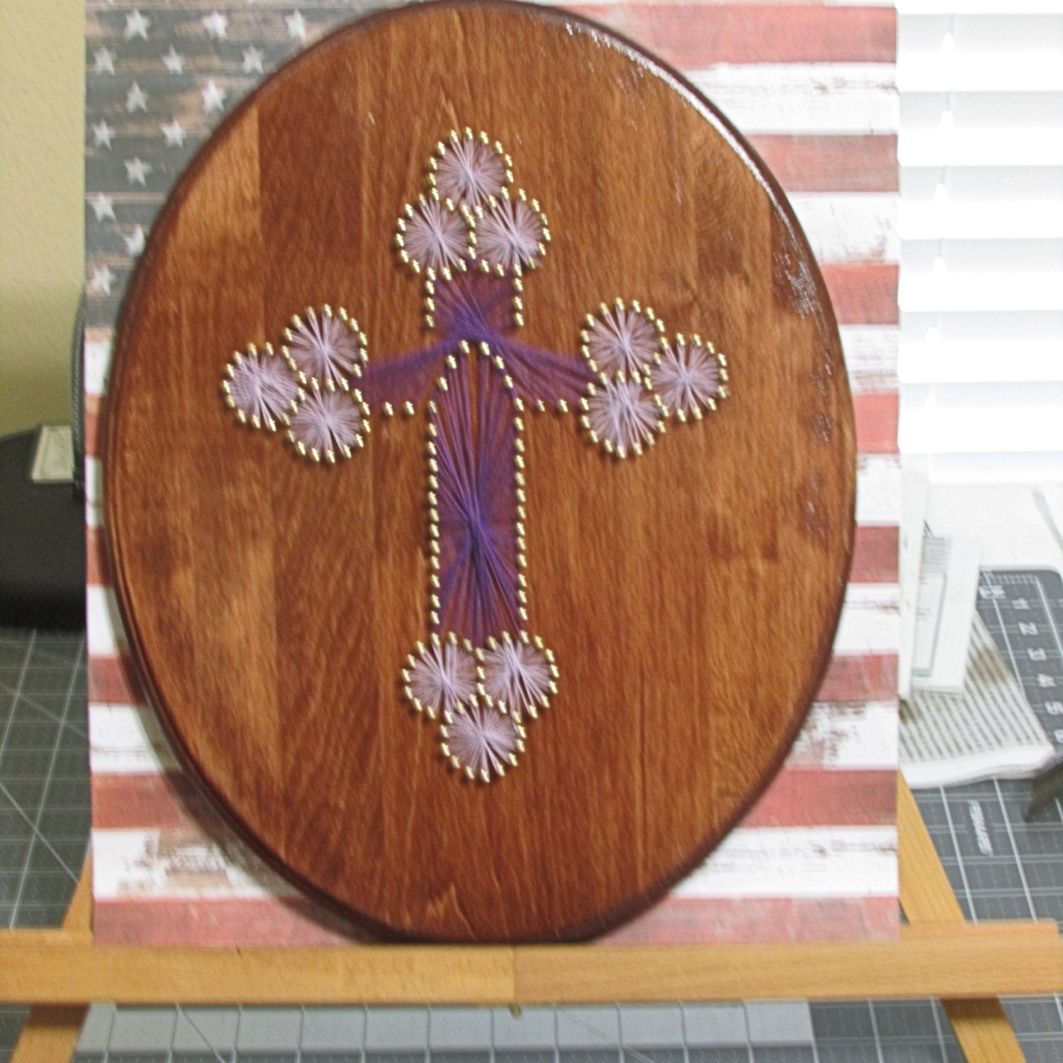 String Art Christian Cross String Art