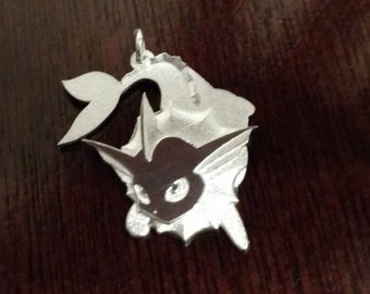 Vaporeon Sterling Silver Pendant