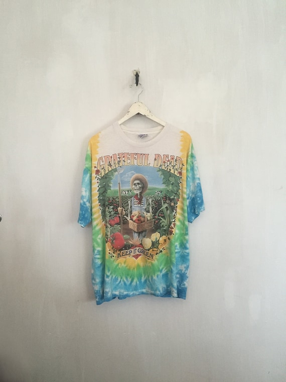 Grateful Dead shirt 90s vintage band tshirts rock tees tie