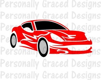 SVG, DXF, EPS Cut file Race Car svg, Car Svg, Racing svg, silhouette cut file, cameo file, Racecar cut file, Race Car Design, Hot Rod svg