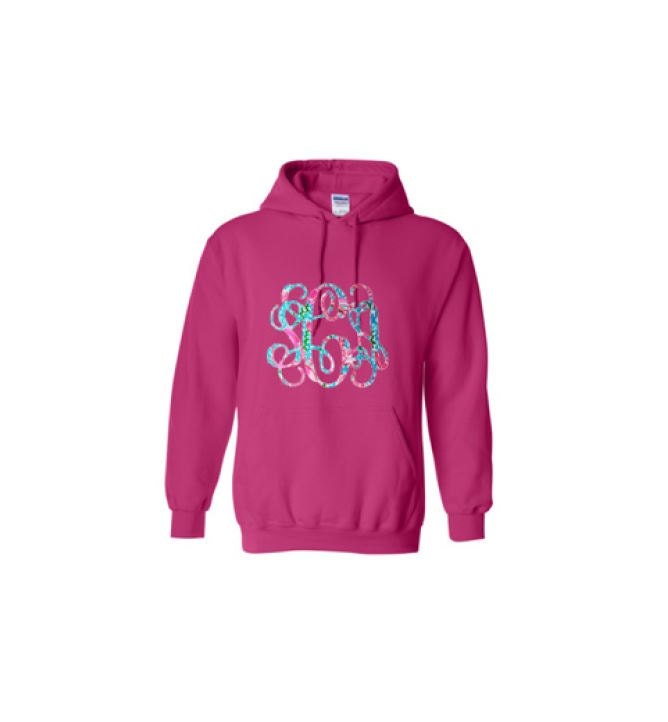 Hot Pink Lilly Inspired Hoodie by FancyFrogBoutique on Etsy