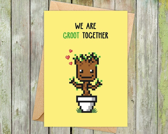 Groot Valentines, Groot Gifts, Valentines Day Card for Him, Valentines Card Funny, Valentine Card Him, Guardians of the Galaxy
