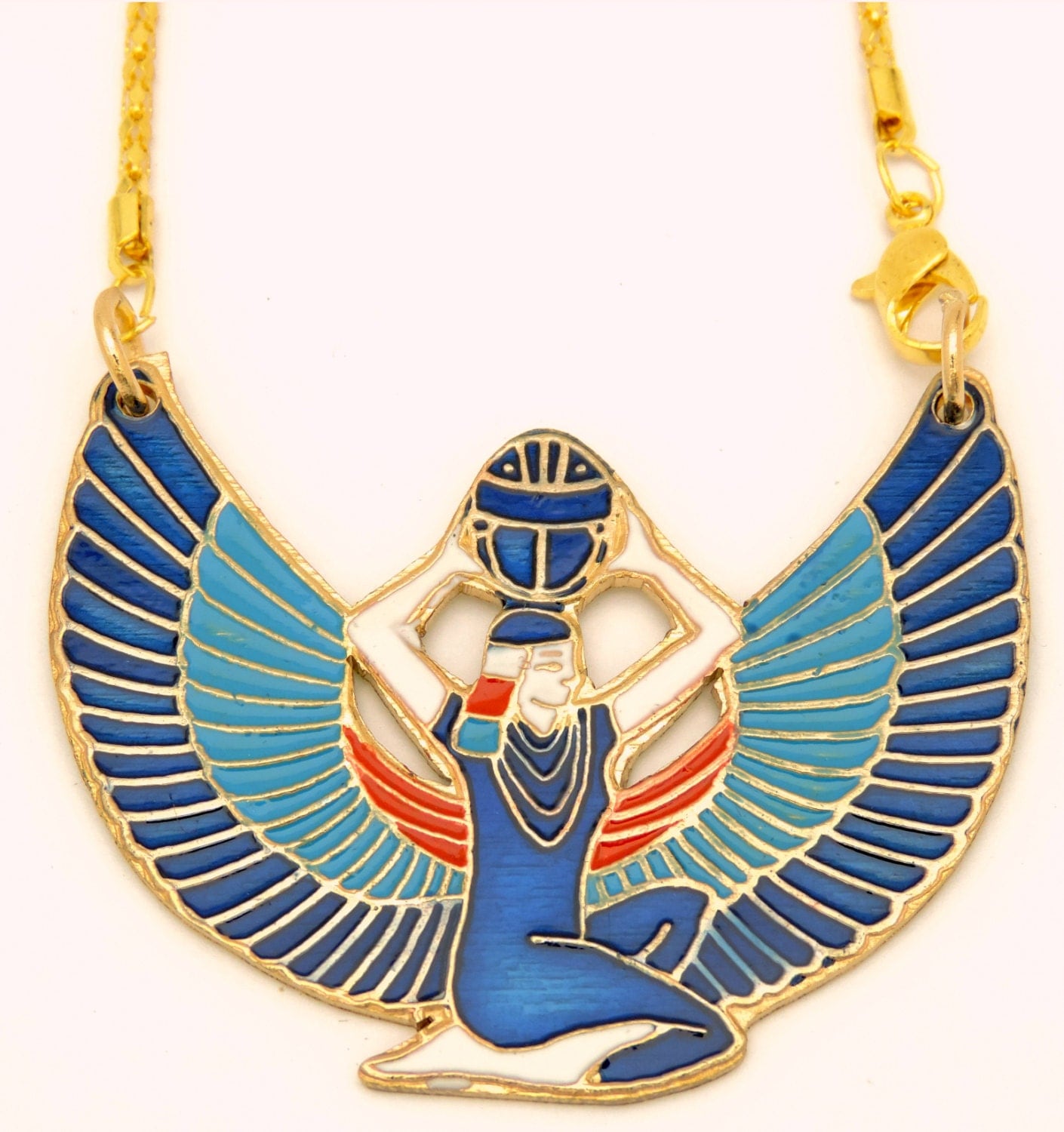 Isis Ancient Egyptian Goddess Pharaoh Pendant 78x63mm