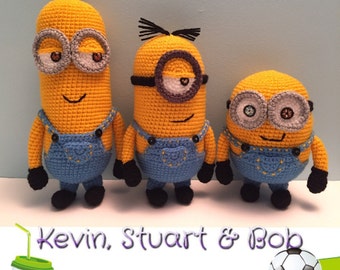 Minion Plush Toy - Crochet Minion - Knit Minion - Character Toy- Crocheted Toys