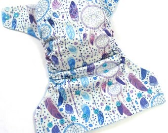 Dreamcatcher Cloth Diaper, Pocket Diaper, One Size Diaper