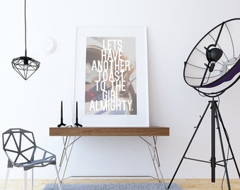 Girl Almighty | One Direction Printable | Lyrics Print | 8.5 x 11 | Wall Decor | 1D Print