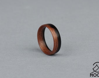 macassar ebony bentwood ring handmade wood ring mens wooden ring womens wooden ring - Wood Wedding Ring macassar ebony bentwood ring handmade wood ring mens wooden ring womens wooden ring - Wood Wedding Ring