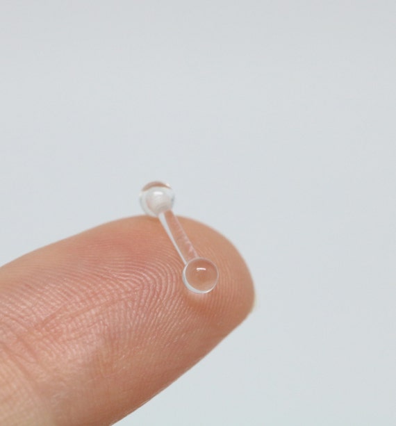 Clear piercing retainer 2.5 mm ball Piercing retainer clear