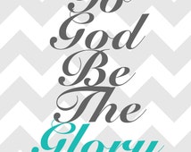 Popular items for to god be the glory on Etsy