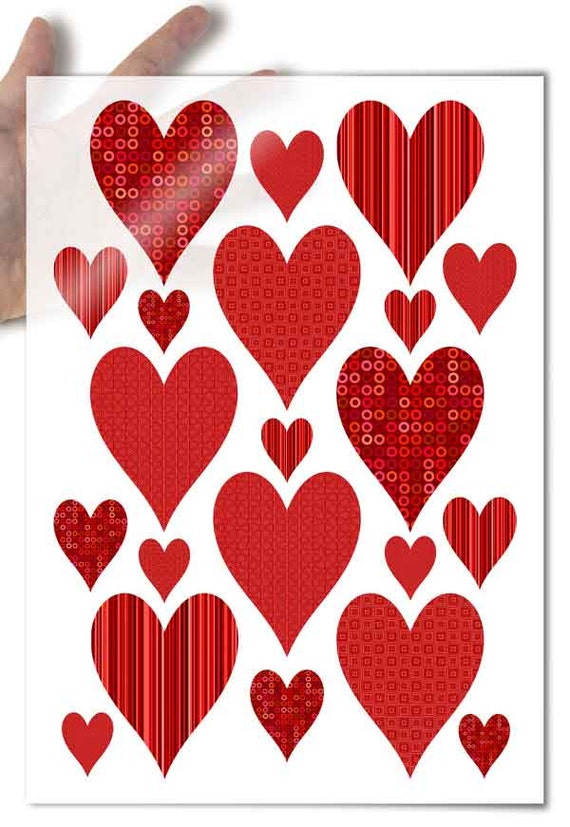 Decoupage Paper heart hearts love valentine's day by Dekoversum