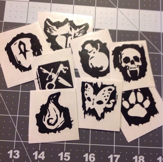 Guild Wars 2 Class Icon Vinyl Decals GW2 gaming car laptop