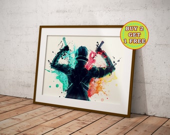 Kirito Sword Art Online Poster, SAO Poster, Anime