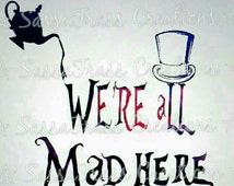 Popular items for mad hatter svg on Etsy