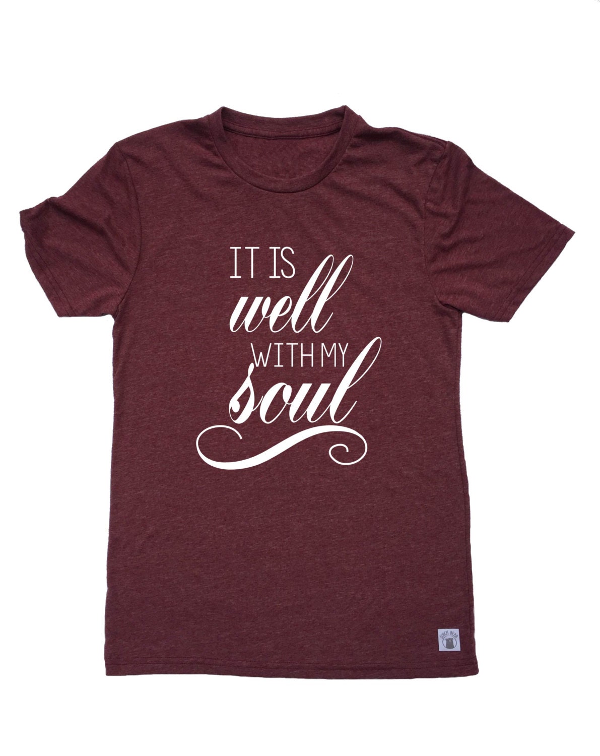 Unisex Tri-Blend T-Shirt It Is Well With My Soul