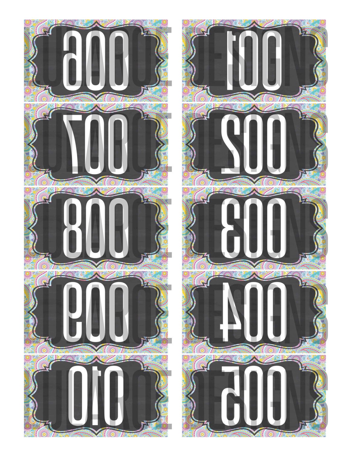 facebook live sale reverse numbers 10 on a sheet by lularoedesigns