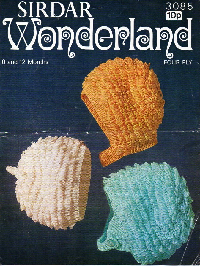 baby loopy hats knitting pattern pdf 4ply loop stitch hats