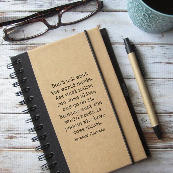 Quote Journal Notebook Writing Journal Inspirational Gift by zany