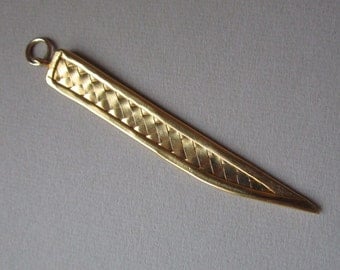 Thai Hilltribe Gold plated Pendant Bead