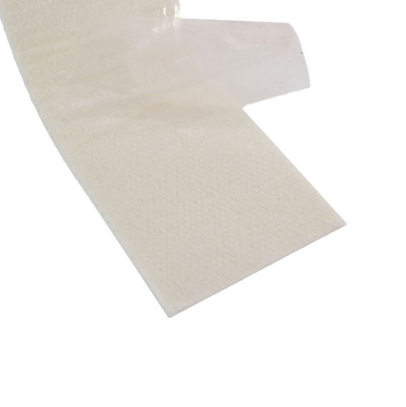 1.5 Wide Double Sided Sticky Felt Tape White 12 Feet