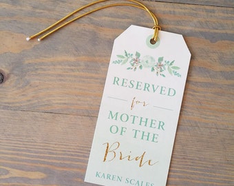 Reserved Chair Sign for Wedding Seating Plan, Chair Signs for Table Seating Chart, Wedding Place Card, Reserved Sign