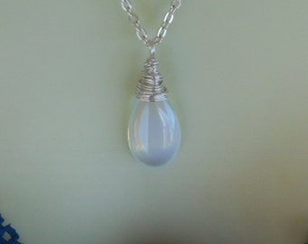 KAIRI Kingdom Hearts Necklace Pendant Opalite Moonstone Drop