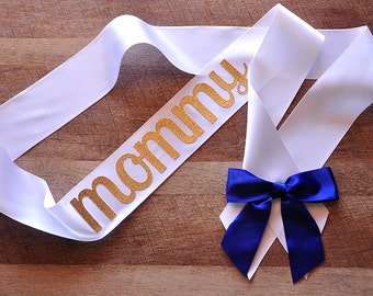 Mommy to Be Sash for Royal Prince Baby Shower. Handcrafted in 2-3 Business Days.