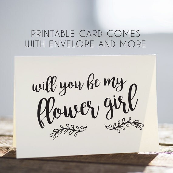 printable flower girl card flower girl cards printable card