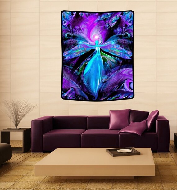 Huge-Purple-Wall-Art-Third-Eye-Intuition-Meditation-Room