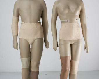 Vintage Countertop Display Mannequins -Athletic Support PRICE REDUCED