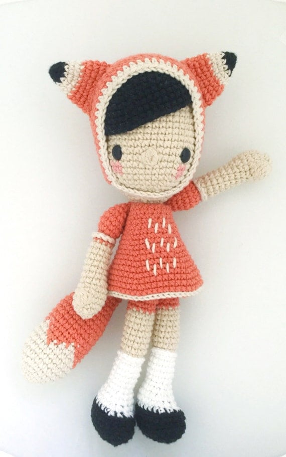 DIiega the fox Crochet pattern/amigurumi