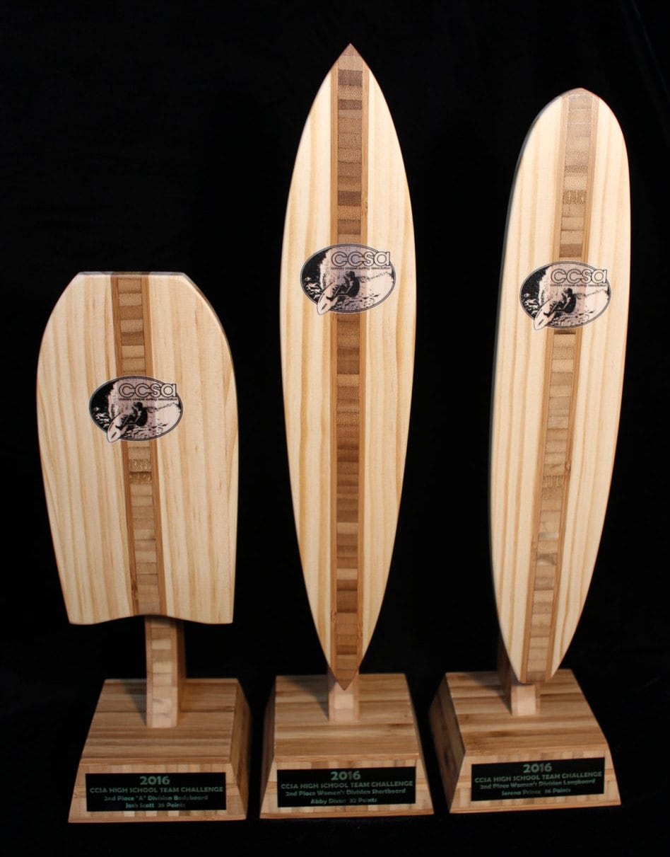 Custom Bamboo Board Surf Trophy Pintail Longboard Bodyboard by