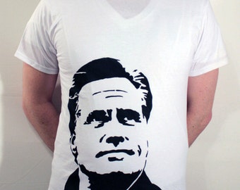Mitt Romney ICON T-Shirt - White, Size M
