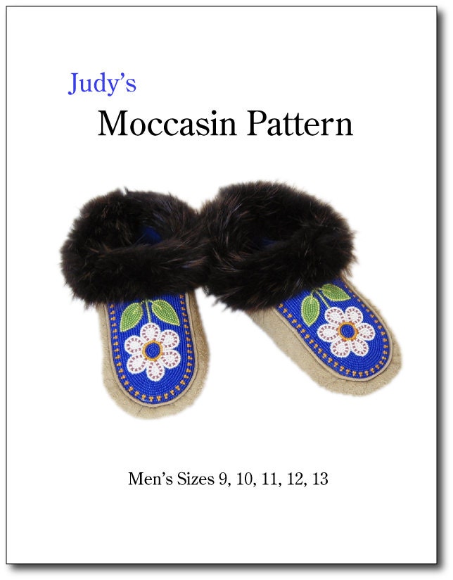 Men's moccasin pattern all sizes download