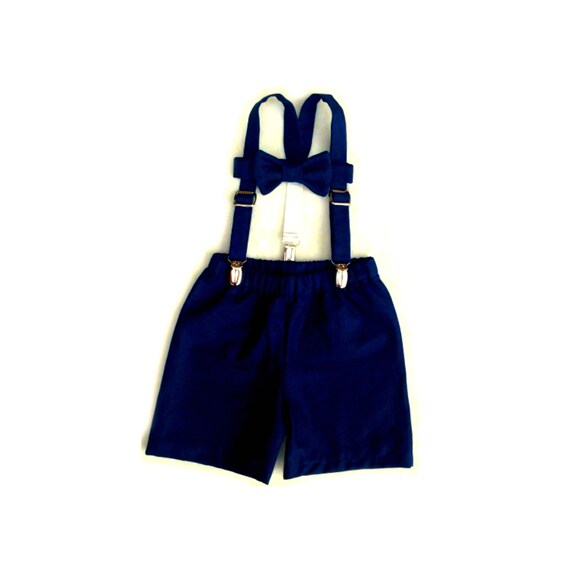 Baby Boy Outfit Ring Bearer set Boys outfit Suspenders Set