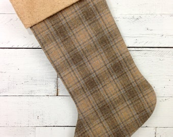 Personalized rustic christmas stockings