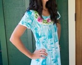 Resort Wear - Plus size Dress - Hawaiian Dress - Summer Beach Dress - Cotton Sundress - Beach Coverup - Island Wear - Hand Painted Resort Wear - Plus size Dress - Hawaiian Dress - Summer Beach Dress - Cotton Sundress - Beach Coverup - Island Wear - Hand Painted