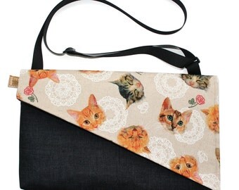 SALE! Cats, Messenger bag, cross body bag