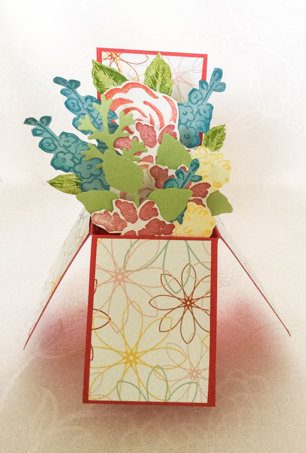 Hand made cards: Pop Up box card Happy Birthday 3D by Wcards