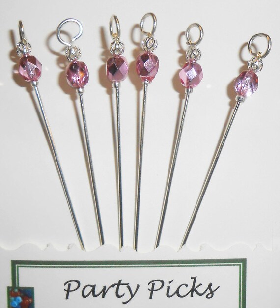 Fancy Cocktail Picks Martini Picks Appetizer Picks by nancybaha