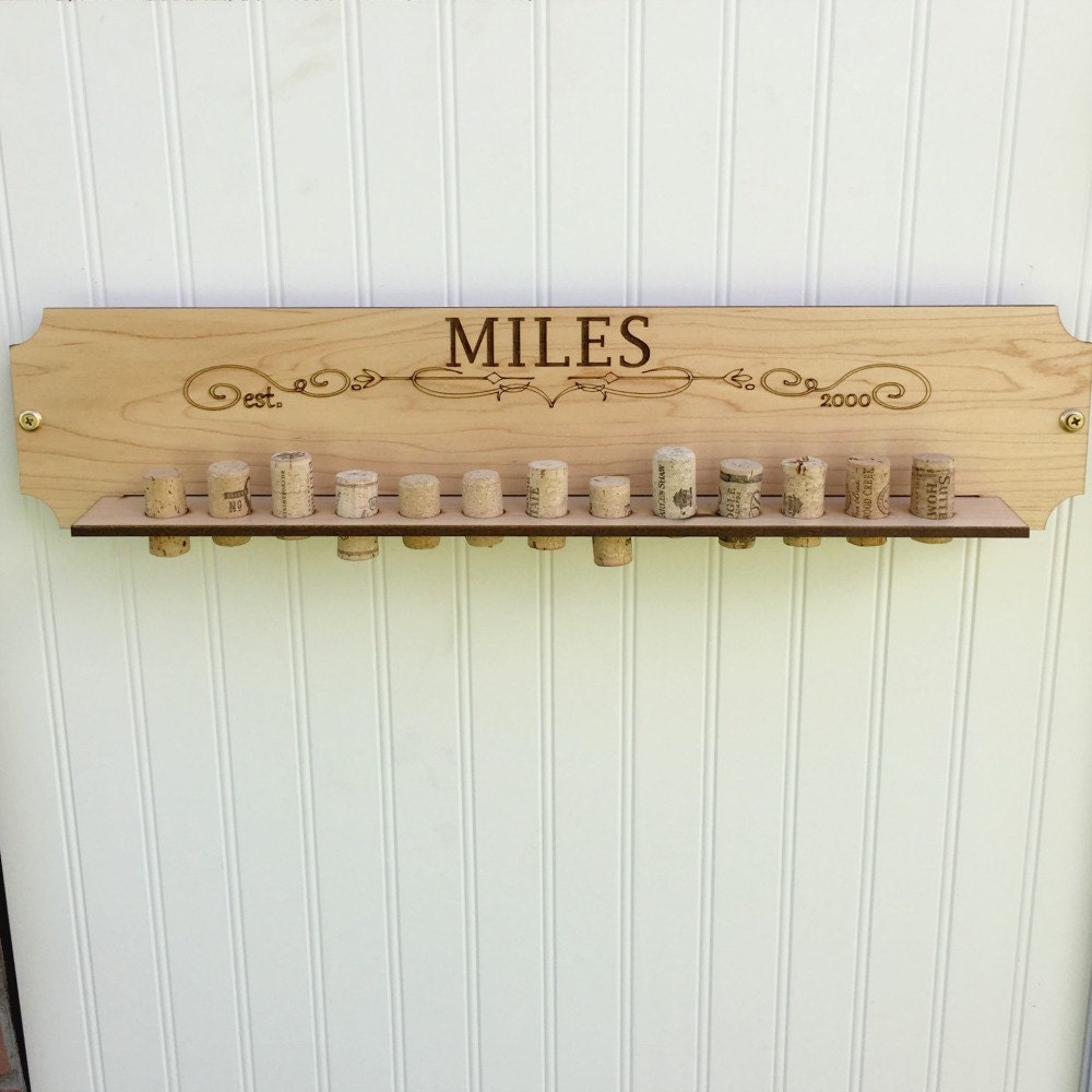 Wine Cork Display Sign Wine Cork Holder Personalized Wine Sign