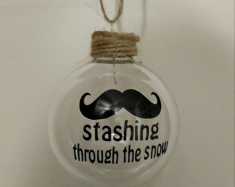 Stashing Through the Snow Ornament