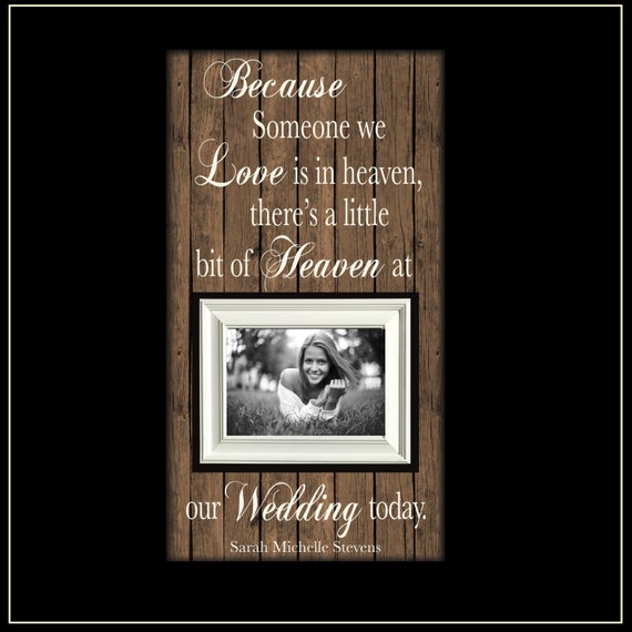 Lost Loved One Wedding Remembrance Frame Wedding Memory